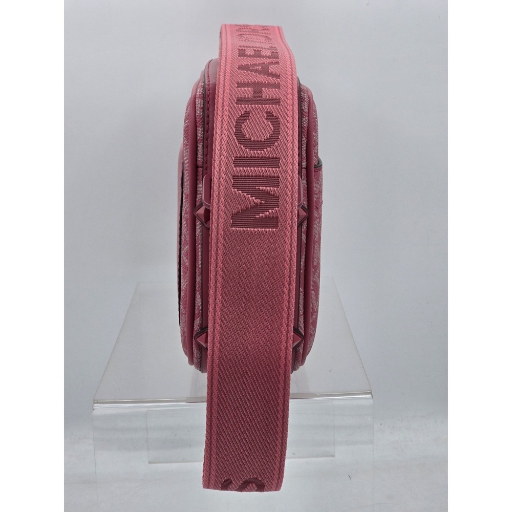 Michael Kors Maeve Large Signature Crossbody Bag - Rose Wild Berry - Excellent - Picture 3 of 15